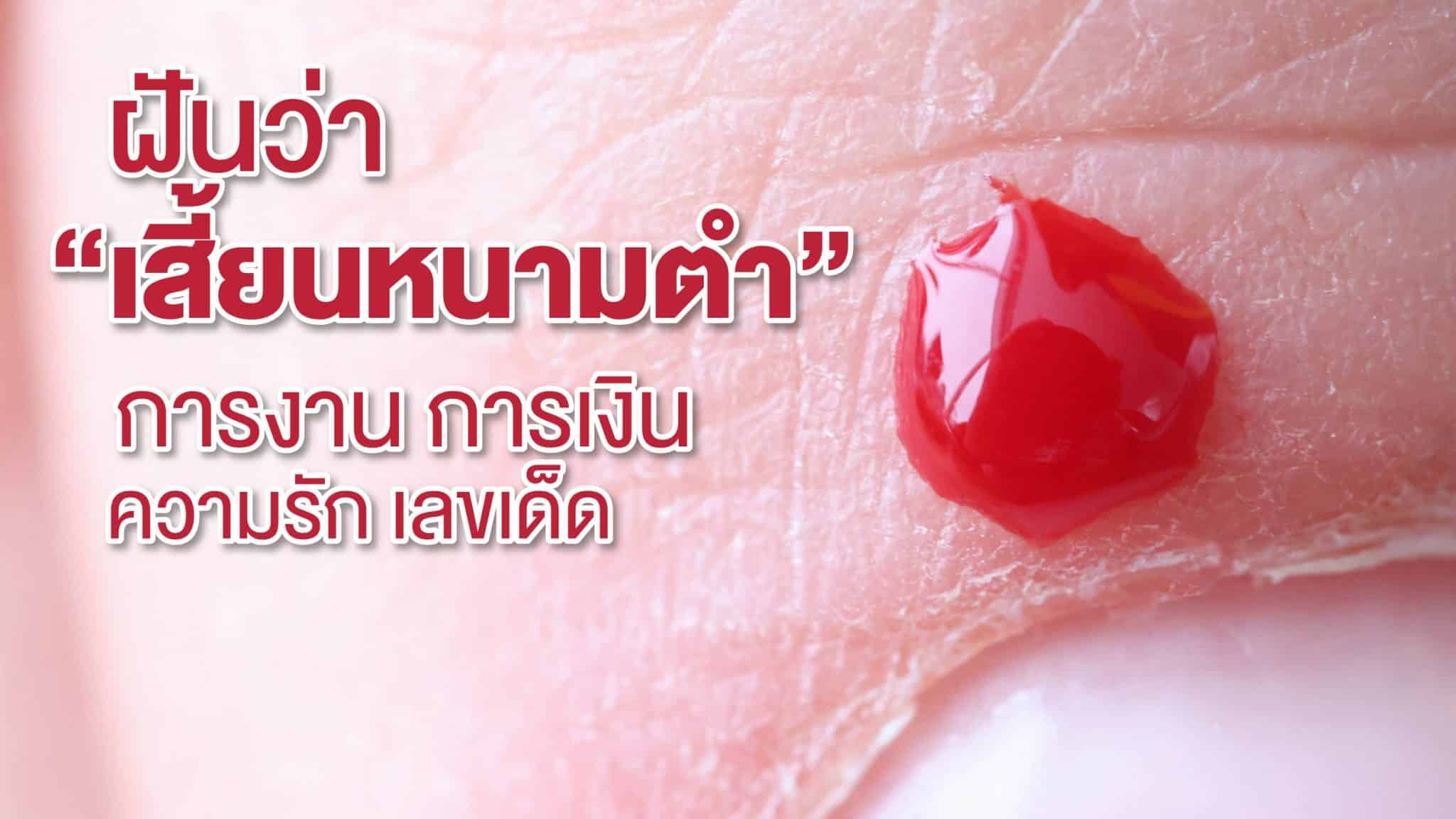 ฝันว่าเสี้ยนหนามตำ